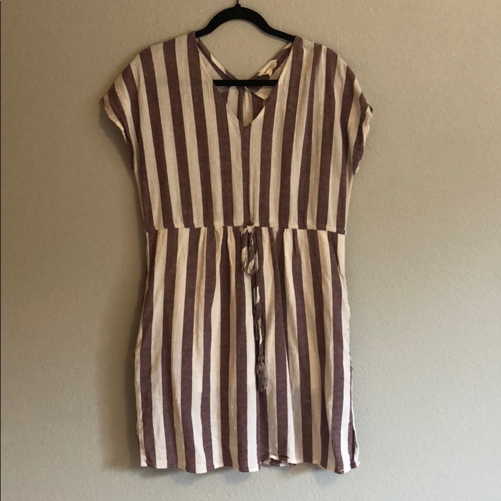 Mystree Short Casual Tie Waist Dress